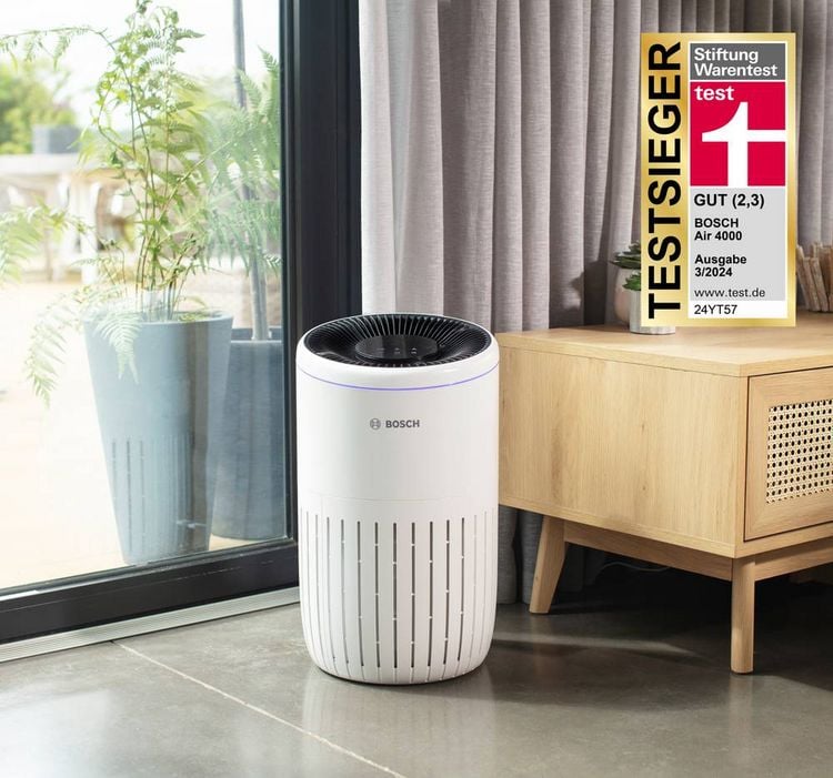 Produktbild: Bosch Home Comfort 7733701943 Air 4000 Luftreiniger 62m&sup2; Wei&szlig;, Schwarz