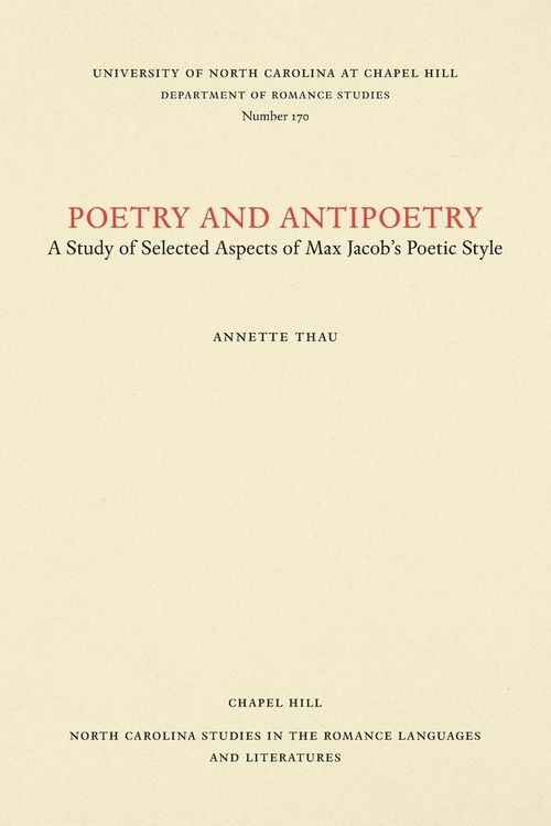 Produktbild: Poetry and Antipoetry