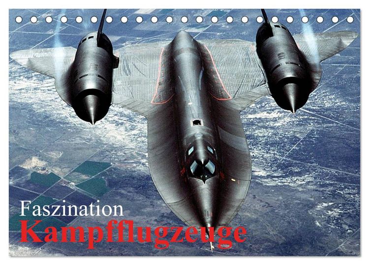 Produktbild: Faszination Kampfflugzeuge (Tischkalender 2026 DIN A5 quer), CALVENDO Monatskalender