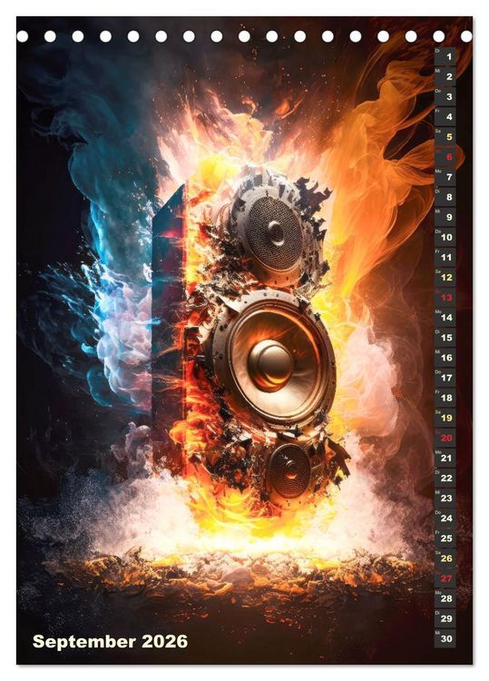 Produktbild: LAUT STARK EXPLOSIV (Tischkalender 2026 DIN A5 hoch), CALVENDO Monatskalender