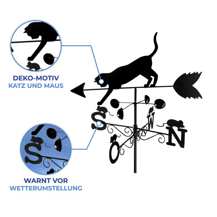 Produktbild: Wetterfahne Mod. Katze, Wetterhahn