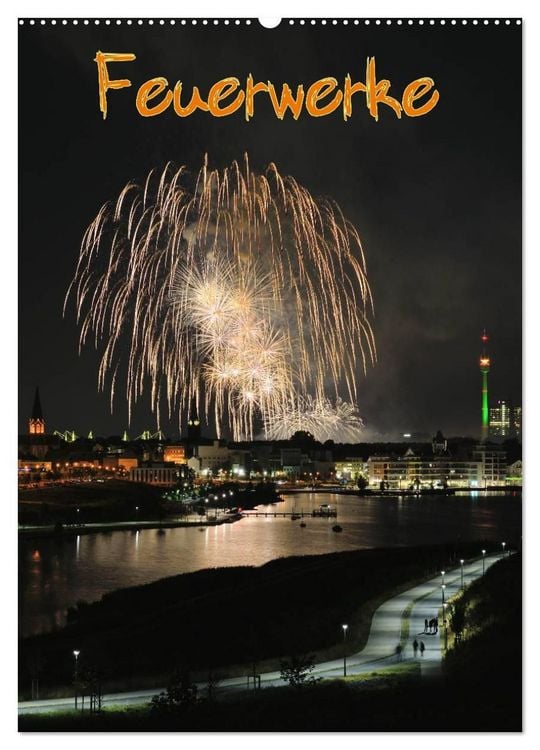 Produktbild: Feuerwerke Terminplaner (Wandkalender 2027 DIN A2 hoch), CALVENDO Monatskalender