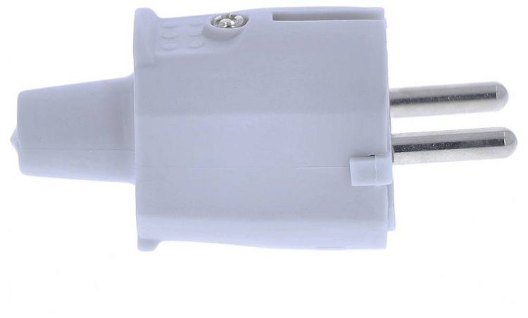 Produktbild: AS Schwabe 62220 Schutzkontaktstecker PVC 230V Grau