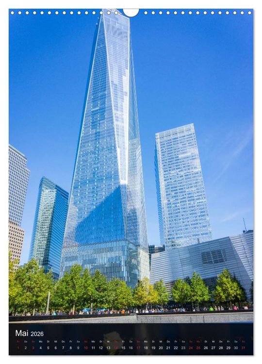 Produktbild: New York Wolkenkratzer (Wandkalender 2026 DIN A3 hoch), CALVENDO Monatskalender