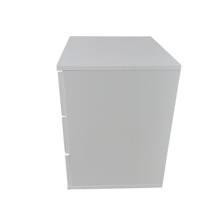 Produktbild: HTI-Living Nachtkonsole Nachtschrank Nina 3 Wei&szlig; 2er-Set