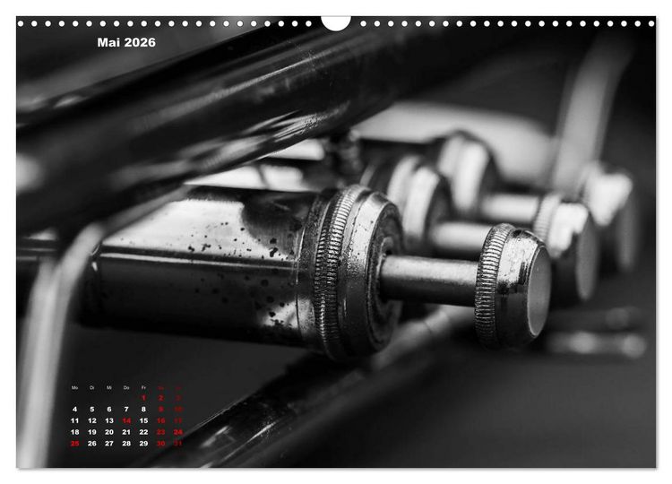 Produktbild: Trompete - Close up (Wandkalender 2026 DIN A3 quer), CALVENDO Monatskalender