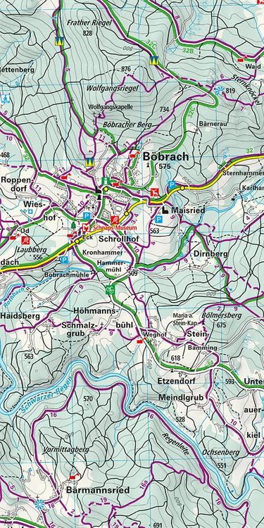 Produktbild: K&uuml;mmerly+Frey Outdoorkarte Deutschland 54 Nationalpark Bayerischer Wald 1:35.000