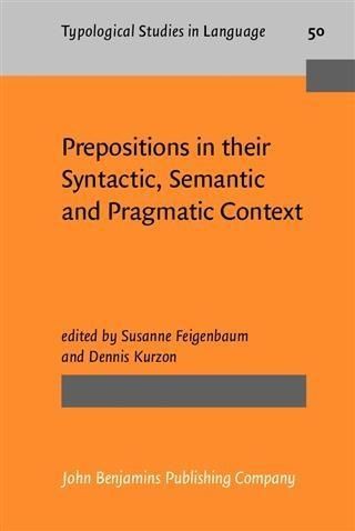 Produktbild: Prepositions in their Syntactic, Semantic and Pragmatic Context