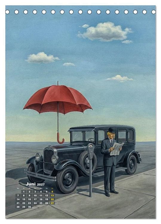 Produktbild: Dali und Magritte: zwei surreale Wirklichkeiten (Tischkalender 2027 DIN A5 hoch), CALVENDO Monatskalender
