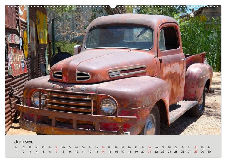 Produktbild: Rostige Autos. Faszination U.S. Wracks (hochwertiger Premium Wandkalender 2026 DIN A2 quer), Kunstdruck in Hochglanz