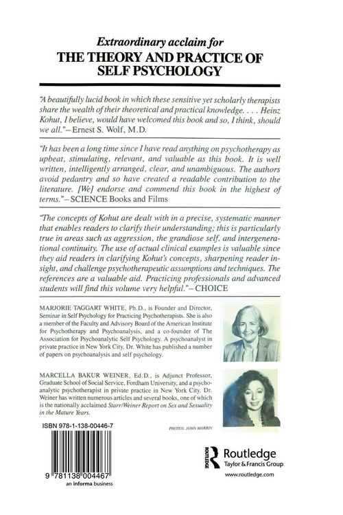 Produktbild: The Theory And Practice Of Self Psychology