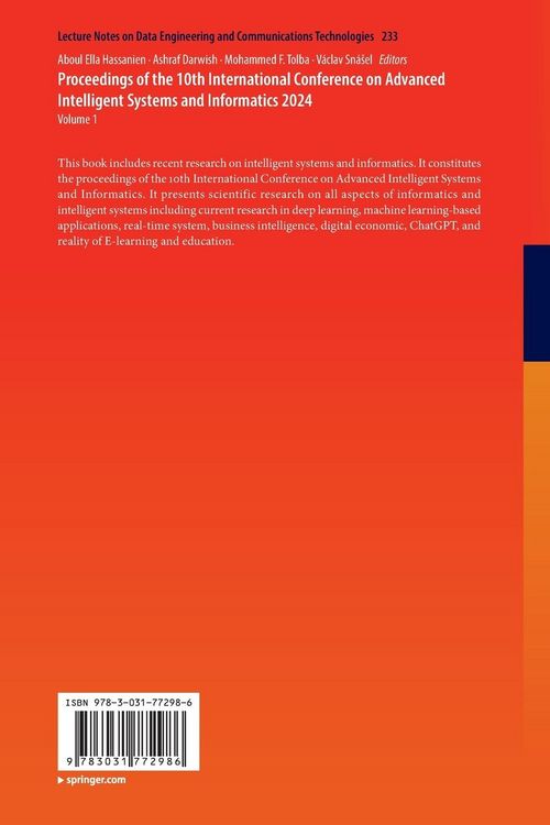 Produktbild: Proceedings of the 10th International Conference on Advanced Intelligent Systems and Informatics 2024
