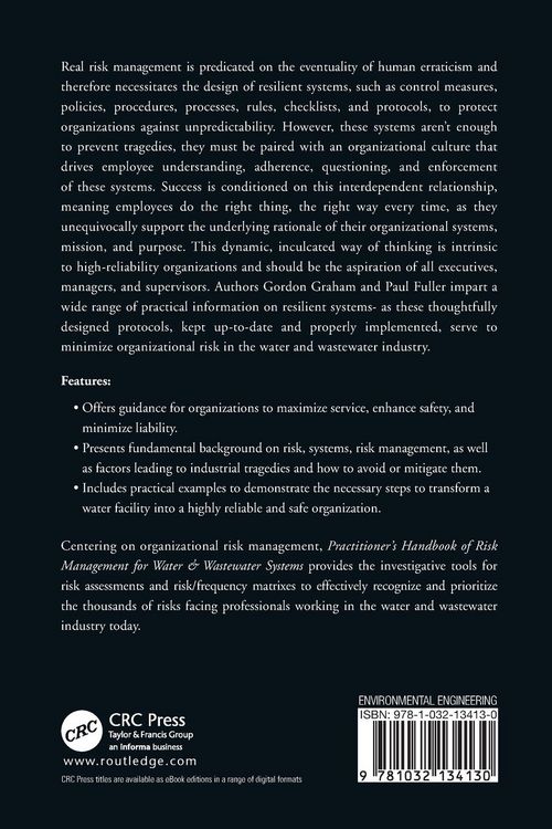 Produktbild: Practitioner's Handbook of Risk Management for Water & Wastewater Systems