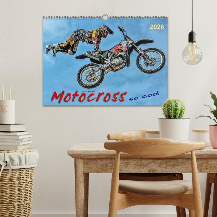 Produktbild: Motocross - so cool (Wandkalender 2026 DIN A3 quer), CALVENDO Monatskalender