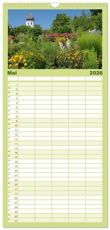 Produktbild: Familienplaner 2026 - Traumhafter Chiemsee &ndash; Impressionen vom Bayerischen Meer mit 5 Spalten (Wandkalender, 21 x 45 cm) CALVENDO