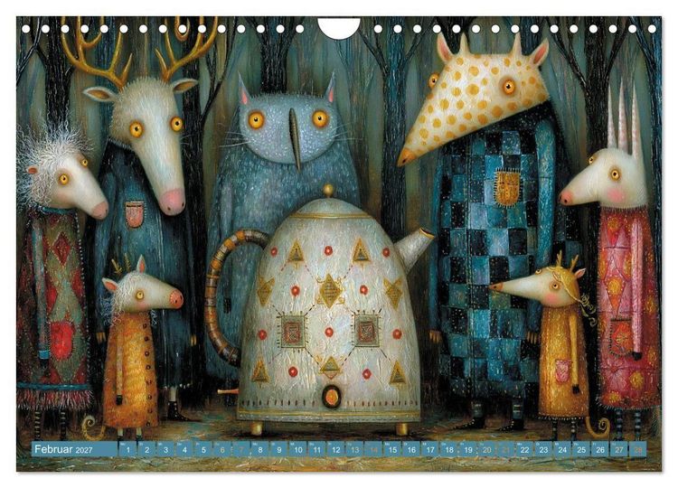 Produktbild: Die besonderen Tiere des Wunderwaldes (Wandkalender 2027 DIN A4 quer), CALVENDO Monatskalender