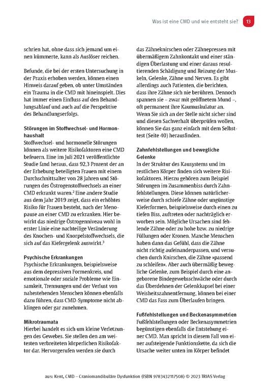 Produktbild: CMD - Craniomandibul&auml;re Dysfunktion