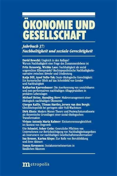 Produktbild: &Ouml;konomie und Gesellschaft / Nachhaltigkeit und soziale Gerechtigkeit
