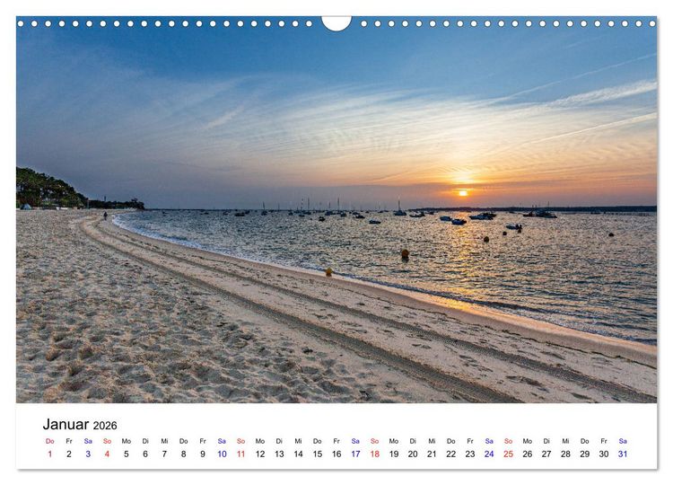 Produktbild: Arcachon Bordeaux Cap Ferret (Wandkalender 2026 DIN A3 quer), CALVENDO Monatskalender