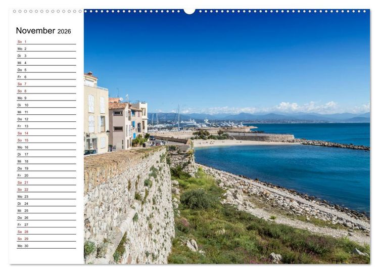 Produktbild: ANTIBES Idyllische Impressionen (Wandkalender 2026 DIN A2 quer), CALVENDO Monatskalender