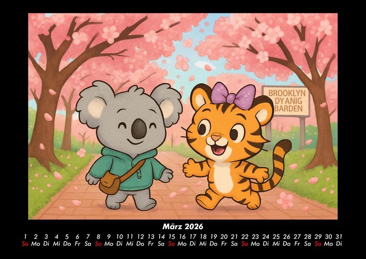 Produktbild: Kiki & Tina - Ein Jahr in New York 2026 Fotokalender DIN A3