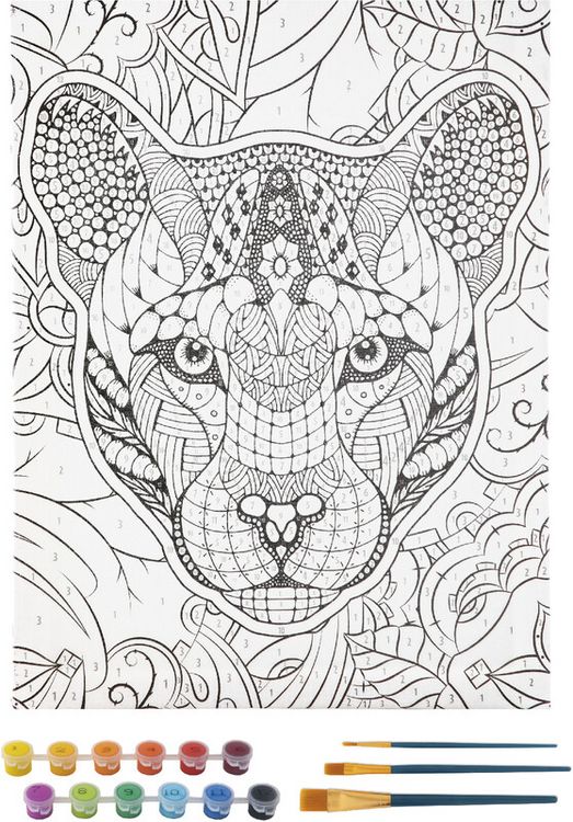 Produktbild: Canvas Malen n.Zahlen Tiger