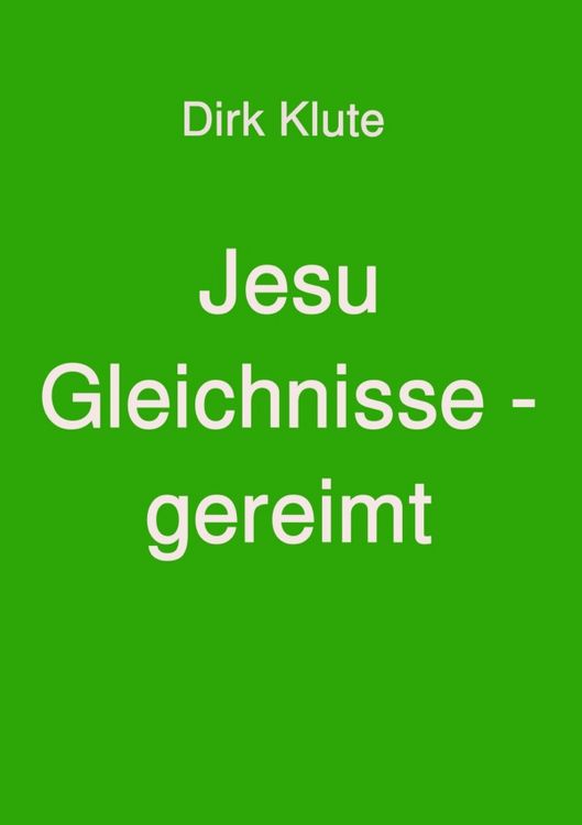 Produktbild: Jesu Gleichnisse - gereimt