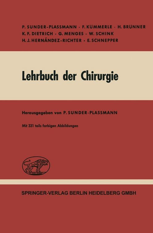 Produktbild: Lehrbuch der Chirurgie