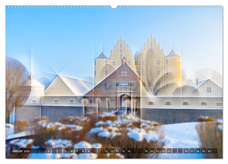 Produktbild: Digital - Kubistisch - Piktorial (hochwertiger Premium Wandkalender 2026 DIN A2 quer), Kunstdruck in Hochglanz