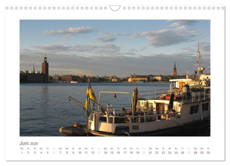 Produktbild: Stockholm - Licht des Nordens (Wandkalender 2026 DIN A3 quer), CALVENDO Monatskalender