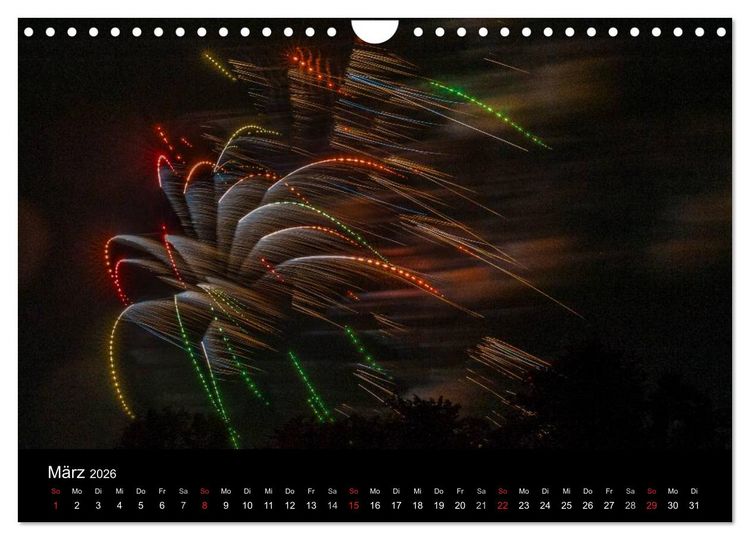 Produktbild: Das Feuerwerk (Wandkalender 2026 DIN A4 quer), CALVENDO Monatskalender