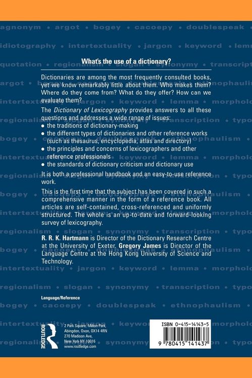Produktbild: Dictionary of Lexicography