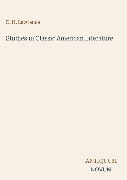 Produktbild: Studies in Classic American Literature