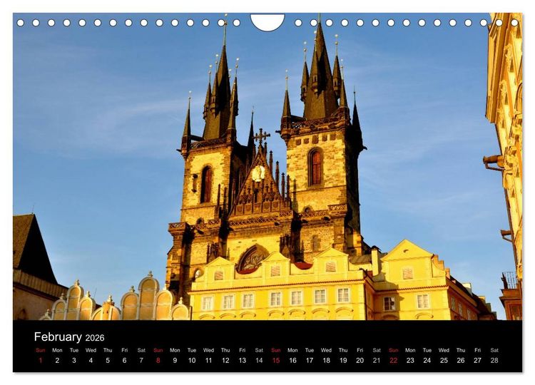 Produktbild: Prague in my heart (Wall Calendar 2026 DIN A4 landscape), CALVENDO 12 Month Wall Calendar