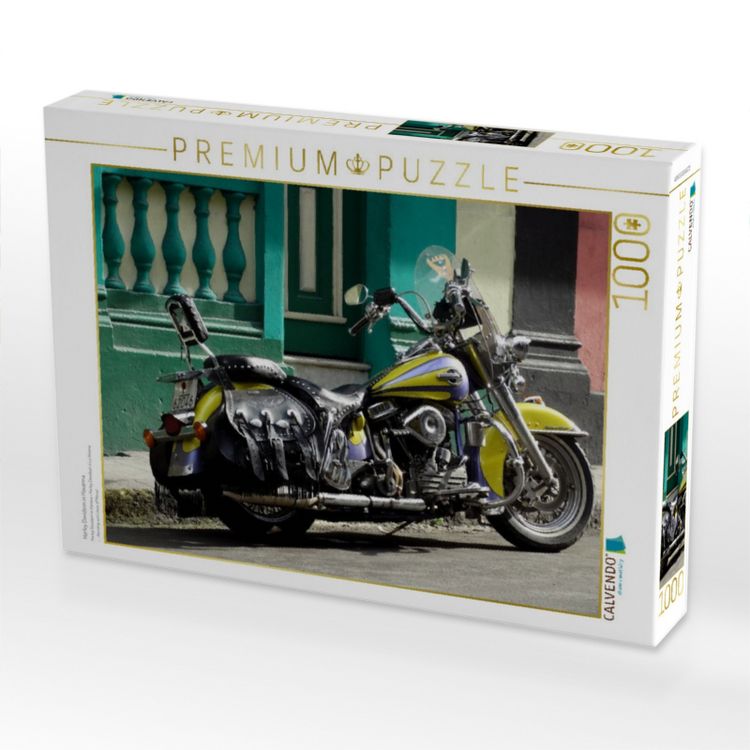 Produktbild: CALVENDO Puzzle Harley Davidson in Havanna | 1000 Teile Lege-Gr&ouml;&szlig;e 64x48cm Foto-Puzzle f&uuml;r gl&uuml;ckliche Stunden