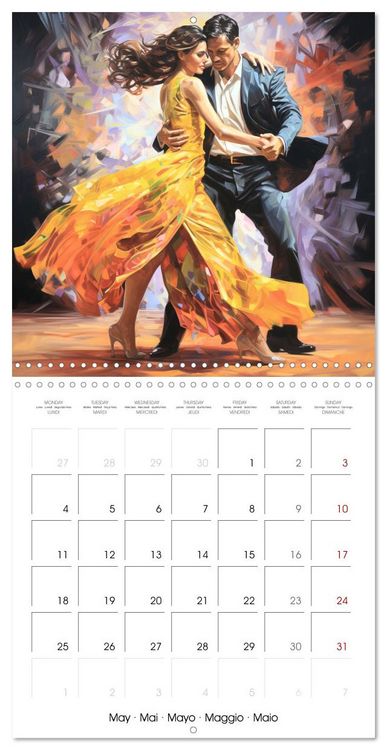 Produktbild: Danse passion (Calendrier mural carr&eacute; 2026 30x30 cm) Calendrier double avec une page pour vos prises de notes