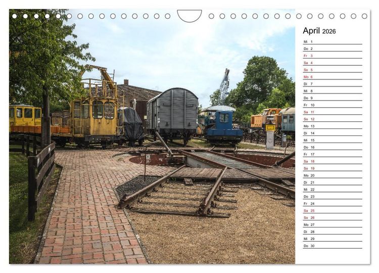 Produktbild: Eisenbahn Museum Gramzow (Wandkalender 2026 DIN A4 quer), CALVENDO Monatskalender