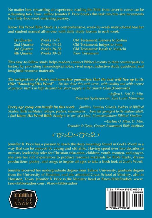 Produktbild: Know His Word Bible Study