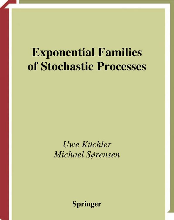 Produktbild: Exponential Families of Stochastic Processes