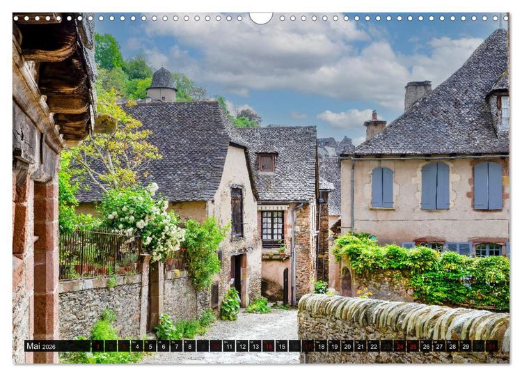 Produktbild: Conques ist eine wichtige Station am franz&ouml;sischen Jakobsweg (Wandkalender 2026 DIN A3 quer), CALVENDO Monatskalender