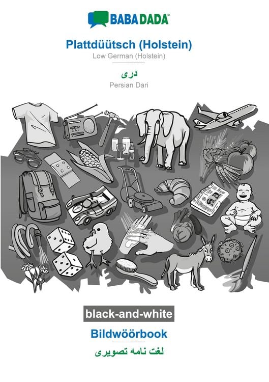 Produktbild: Plattd&uuml;&uuml;tsch (Holstein) - Persian Dari (in arabic script), Bildw&ouml;&ouml;rbook, BW