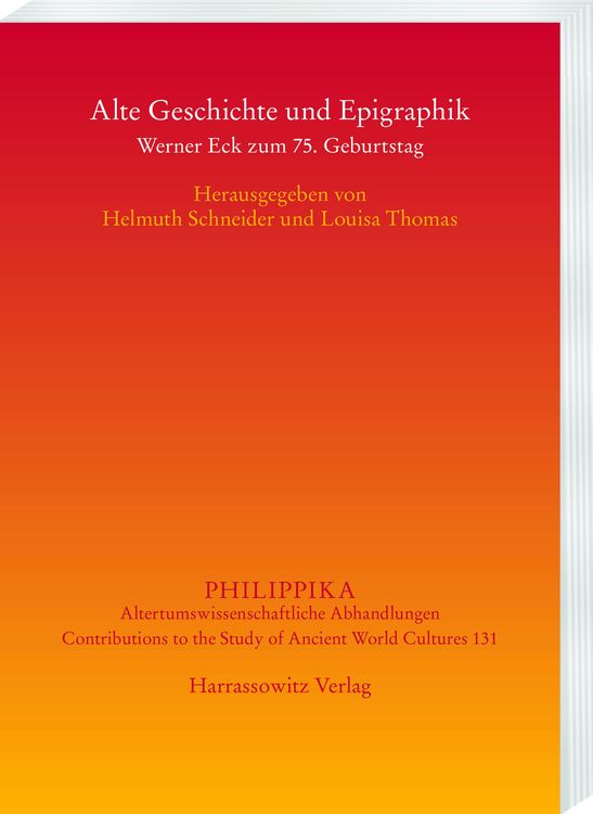 Produktbild: Alte Geschichte und Epigraphik