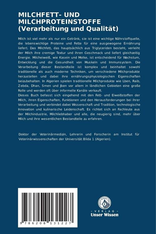 Produktbild: Milchfett- und Milchproteinstoffe (verarbeitung und Qualit&auml;t)