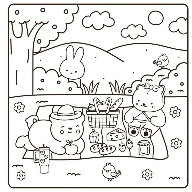 Produktbild: Cosy Coloring Ausmalset - Einfach niedlich ausmalen