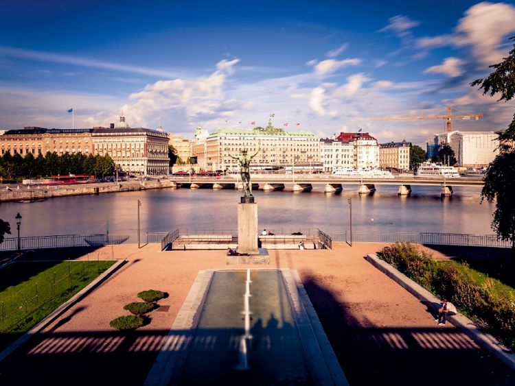 Produktbild: CALVENDO Puzzle Blick von der Norrbro Br&uuml;cke, Stockholm 1000 Teile Lege-Gr&ouml;&szlig;e 64 x 48 cm Foto-Puzzle Bild von Markus Pavlowsky