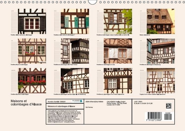 Produktbild: Ramsey, B: Maisons et colombages d'Alsace (Calendrier mural