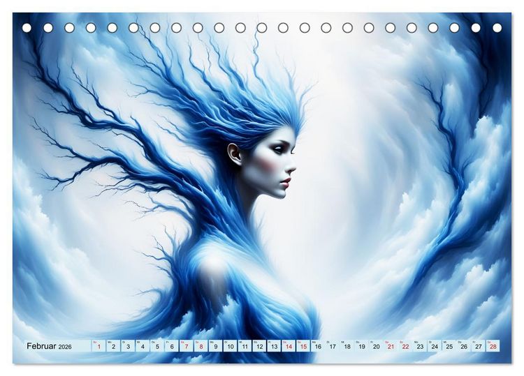 Produktbild: Die Magie der Natur Monatsk&ouml;niginnen (Tischkalender 2026 DIN A5 quer), CALVENDO Monatskalender