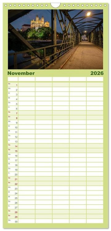 Produktbild: Familienplaner 2026 - Zauberhafte Wachau mit 5 Spalten (Wandkalender, 21 x 45 cm) CALVENDO