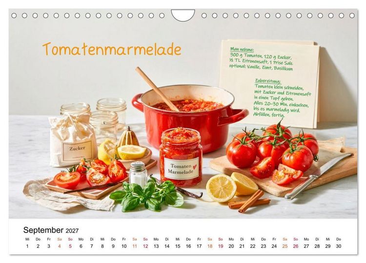Produktbild: Tomatenzauber - frisch, w&uuml;rzig, selbst gemacht (Wandkalender 2027 DIN A4 quer), CALVENDO Monatskalender