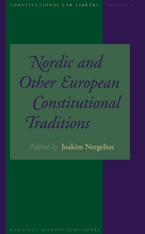 Produktbild: Nordic and Other European Constitutional Traditions